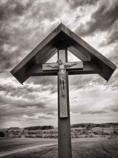 brown wooden crucifix photography